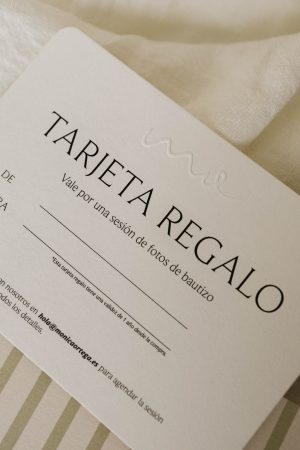 Tarjeta Regalo Sesión Bautizo